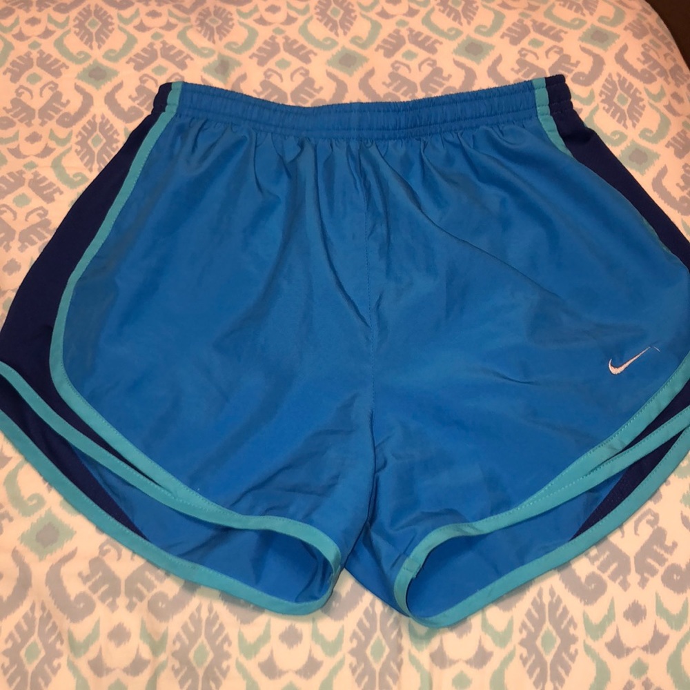 Nike blue running shorts